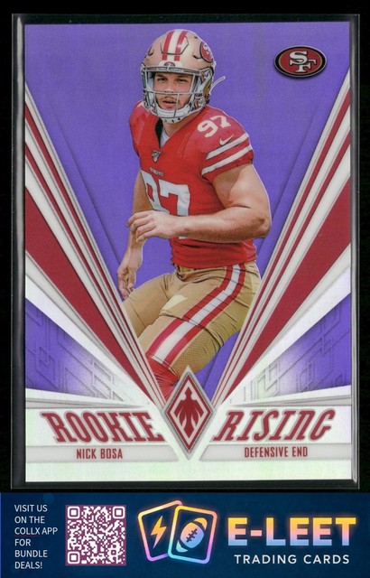 2019 Panini Phoenix Nick Bosa Rookie Rising Purple #/149 #6