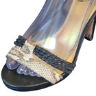 Coach Bryana Painted Python Heeled Sandals Buckle 7B Stiletto Dressy Designer — photo 3
