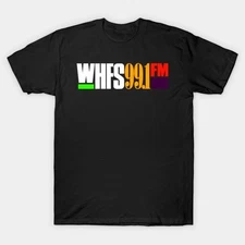 Rare Vintage Defunct Whfs Radio 99.1 Fm T-Shirt Unisex All Size S to 4XL