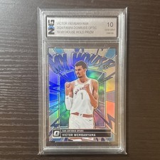 Panini Donruss Optic Victor Wembanyama My House Holo Prizm #19 Graded 10 Spurs