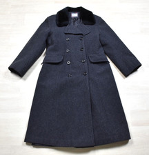 Rothschild Girls Size 12 Double Breasted Wool Charcoal Gray Peacoat