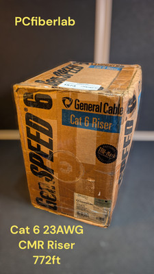 General Cable GenSPEED 6 CAT 6 Riser Cable 23 AWG CMR Yellow 772ft