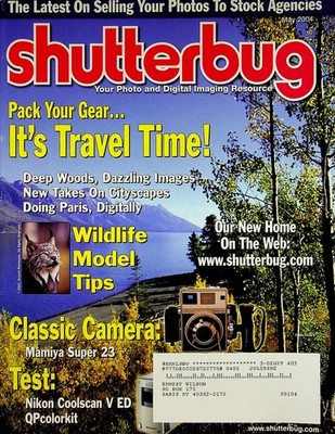 Shutterbug Magazine MAY 2004 Your Photo and Digital Imaging Resource