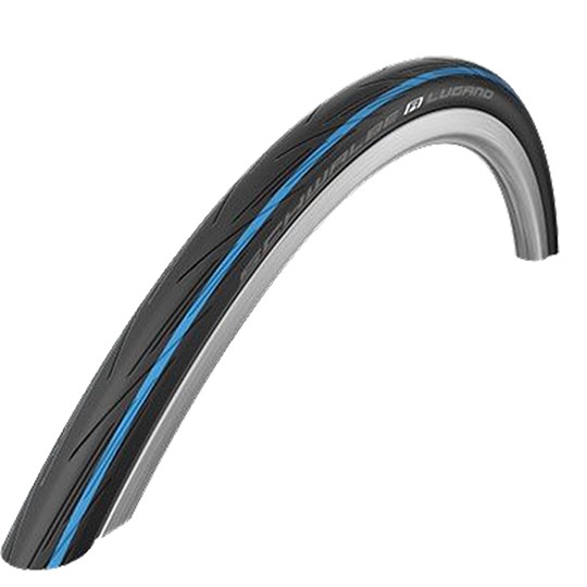 Pneumatico strada 700x25c tr schwalbe lugano ii tt nero/blu (25-622)