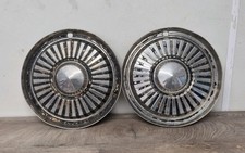 Hillmhan Hunter Humber Sceptre Rooted Chrome Wheel Hub Caps Wheel Trims Vintage
