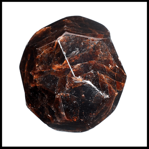 Corazón Guerrero ~ 95g Granate Almandina Natural Facetado Cristal Esfera Bola Espécimen - Imagen 7 de 12