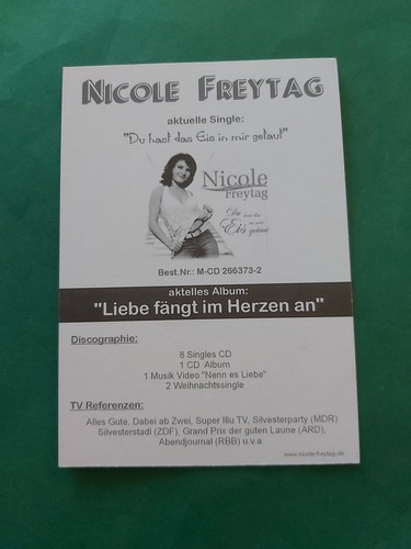 Nicole Freytag , Musik , Autogrammkarte - Picture 2 of 2