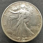 1943 USA WALKING LIBERTY HALF DOLLAR (.9 silver)