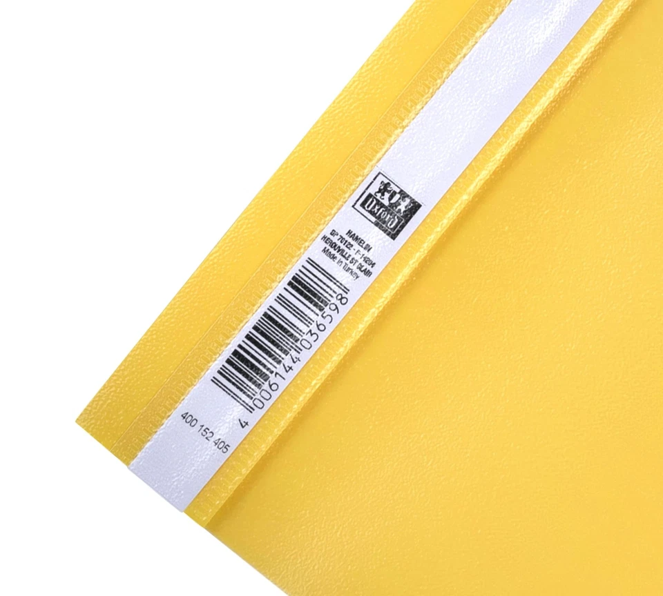 Schnellhefter A4 aus Kunststoff gelb 10 Stück - Bild 3 von 4