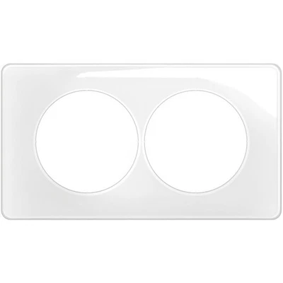 Legrand CP0006 Plaque de finition Céliane 2 postes spéciale rénovation - Blan