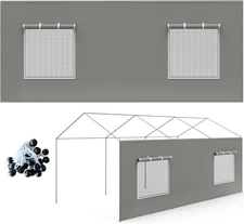 Carport Canopy Replacement Sidewall 20x6.6 FT Fits 10x20, 12x20, 20x20 FT 