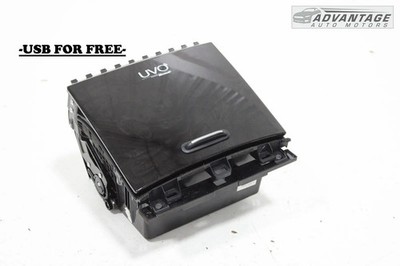 2016-2018 KIA SORENTO CENTER CONSOLE STORAGE COMPARTMENT TRAY & UVO AUDIO OEM