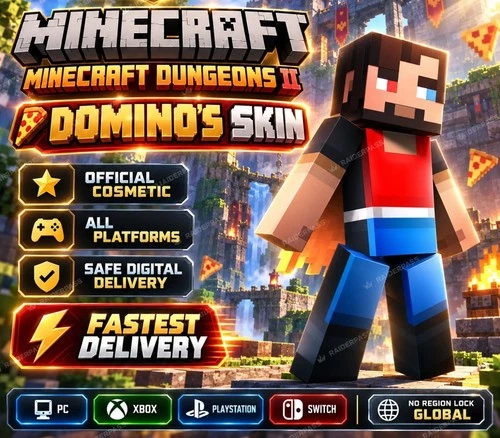 Minecraft Dungeons II - Dominos Skin Code | Domino's Reward | All Platforms - product listing photo