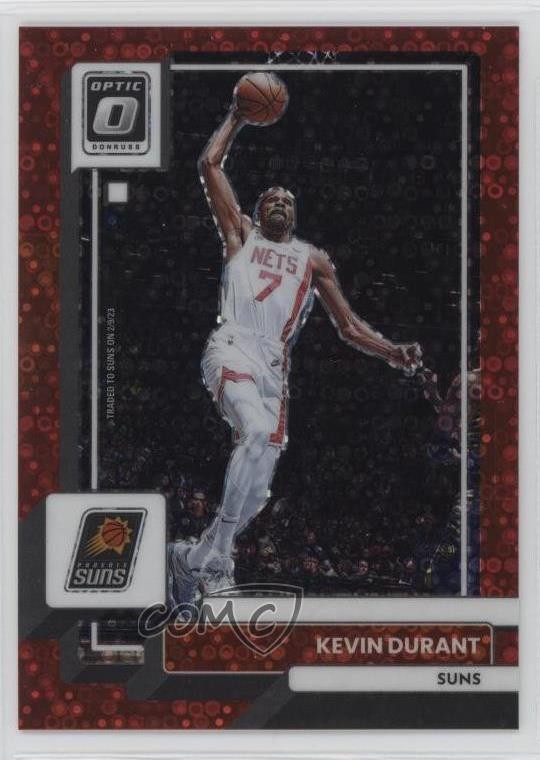 2022-23 Panini Donruss Optic Fast Break Red Prizm 1/75 Kevin Durant #9 hs9