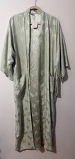 Vintage Silk Kimono Robe Oriental S.F. Green OS Belted