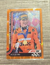 2025 Topps Chrome F1 Oscar Piastri Orange Refractor 12/25 Grand Prix Winner 109