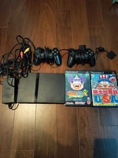 PS2 Playstation2 Console Soft Set SCPH-70000 Black set JP Ver. USED