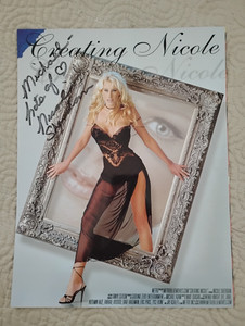 Nicole Sheridan Signed Promo Ad Slick / 8"x10" / Adult Film Star