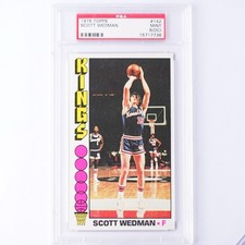 1976 Topps Basketball Card - #142 Scott Wedman, PSA 9 MINT