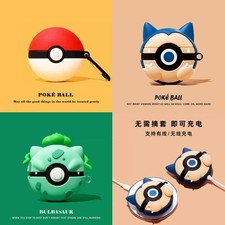 For Airpods 1 2 3 4 Pro Pro 2 Pro 3 Case Cute Cartoon Pokeball Silicone Earphone