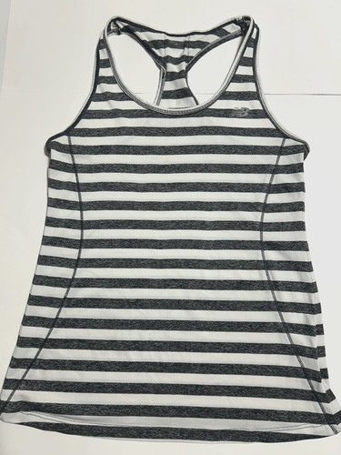 New Balance, NEW BALANCE * Racerback Tank Top * Gray Striped * Lightning Dry * Womens Sm *