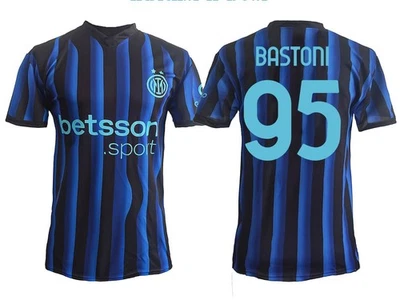 Maillot bâtons Inter Home 2025 2026 noir officiel neuf adulte enfant - Photo 1/3