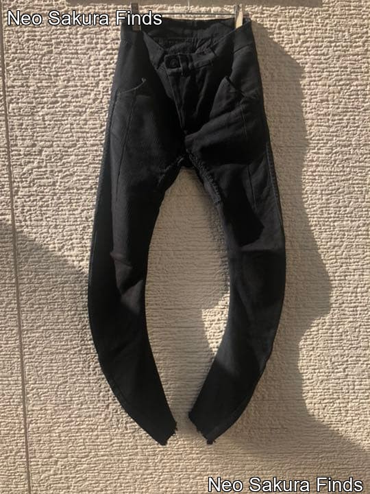 BORIS BIDJAN SABERI Banana Jersey Pants Black XS 0-Stitch | eBay