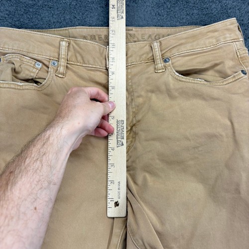 American Eagle Mens Flex Khaki Pants Size 32x36 Slim Fit Casual Chino Trousers - Picture 8 of 13