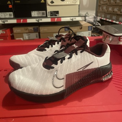 NIKE By You iD Metcon 9 Burgundy Metallic Silver Shoes (HF0672 900) Wms9/M7.5