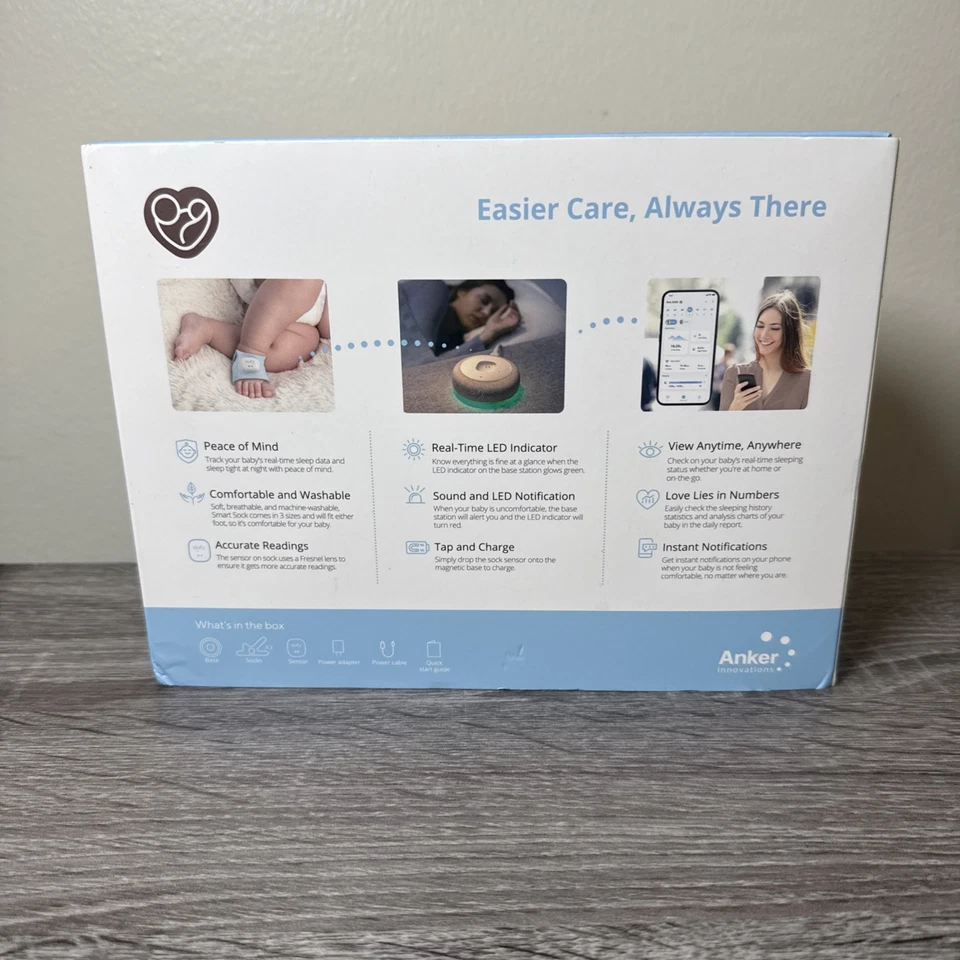 Eufy Baby Calcetín Inteligente S320 Monitor de Bebé Inteligente para Bebé 24 Horas (E8340132) Foto 3 de 4