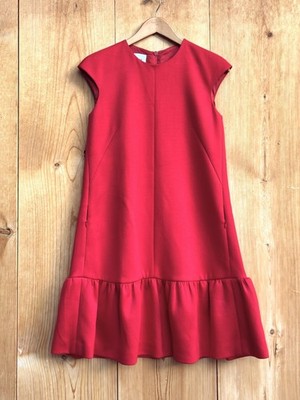 Akris Punto EUC Red Cap Viscose Sleeve Sz 4