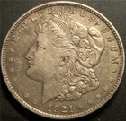 1921 Morgan Dollar - LightlyCirculated