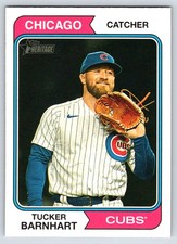 2023 Topps Heritage #689 Tucker Barnhart Chicago Cubs