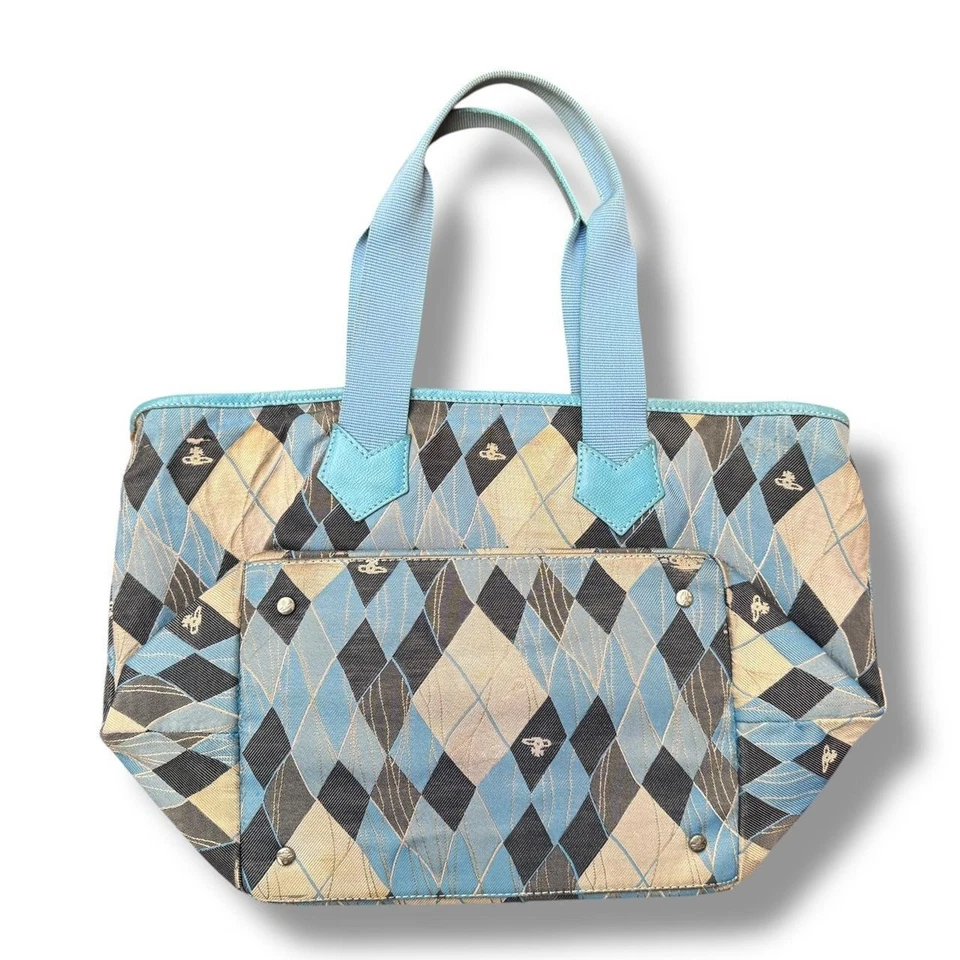 Bolso de Mano Vivienne Westwood Azul Argyle Foto 3 de 4