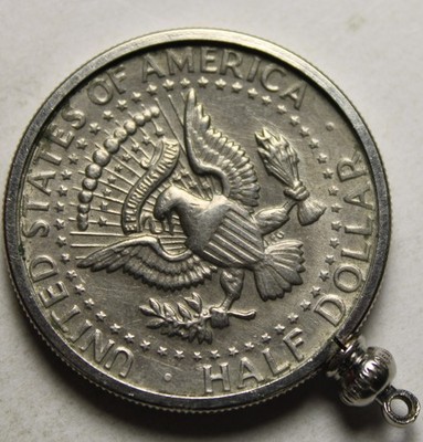 Eagle 1971 D Kennedy Half Dollar Liberty/in God we Trust Pendant