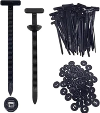 20Pcs Nylon Universal Cable Tie Buckle � Heavy Duty Self-Locking Zip Ties Holde