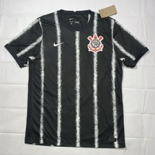 Nike S.C. Corinthians Paulista 2021/22 Stadium Away Black Jersey Brian 18 NWT
