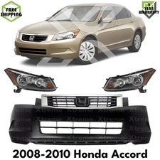 Front Bumper Cover Primed Headlight Assembly Kit For 2008-2010 Honda Accord Front Bumper Cover Primed Headlight Assembly Kit For 2008-2010 Honda Accord