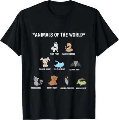 Animals Of The World Funny T-Shirt