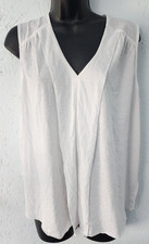 NWT GAP White Women's Tank V Neck Large L Soft Retails for 29.95