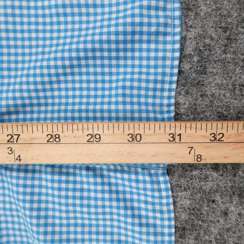 Johnnie O Shirt Mens Large Blue Gingham Prep-Formance Long Sleeve Casual Golf - Picture 7 of 12