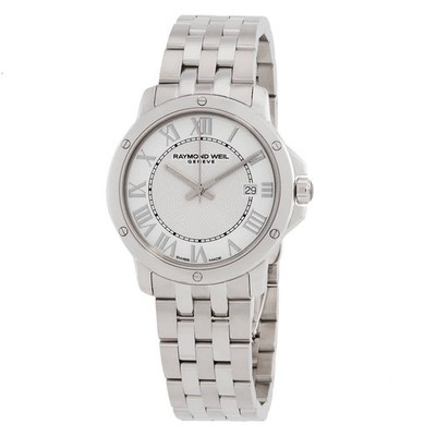 Raymond Weil 5591-ST-00308 Tango White Dial 39 mm Men's Watch New