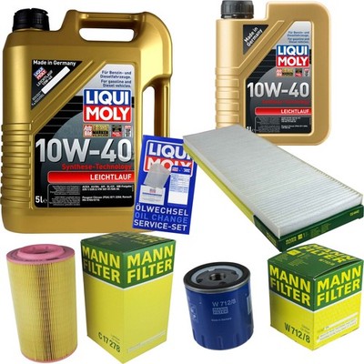 INSPEKTIONSKIT FILTER LIQUI MOLY ÖL 6L 10W-40 für Fiat Ducato