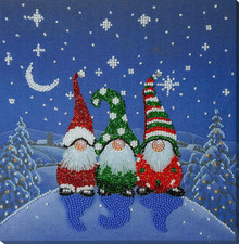 Bead Embroidery Kit "The three dwarfs" Stitching Handmade Beadwork