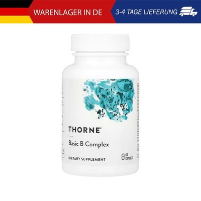 Thorne, Basic B Complex, Vitamin-B-Komplex, 60 Kapseln