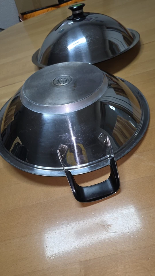 AMC WOK-PFANNE MIT DECKEL 7,5 LITER, 40cmDURCHMESSER, HÖHE 10cm - Bild 3 von 4