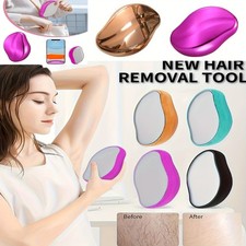 Painless Manual Glass Epilator, Hair Removal Device for Women, Shaving Tool,