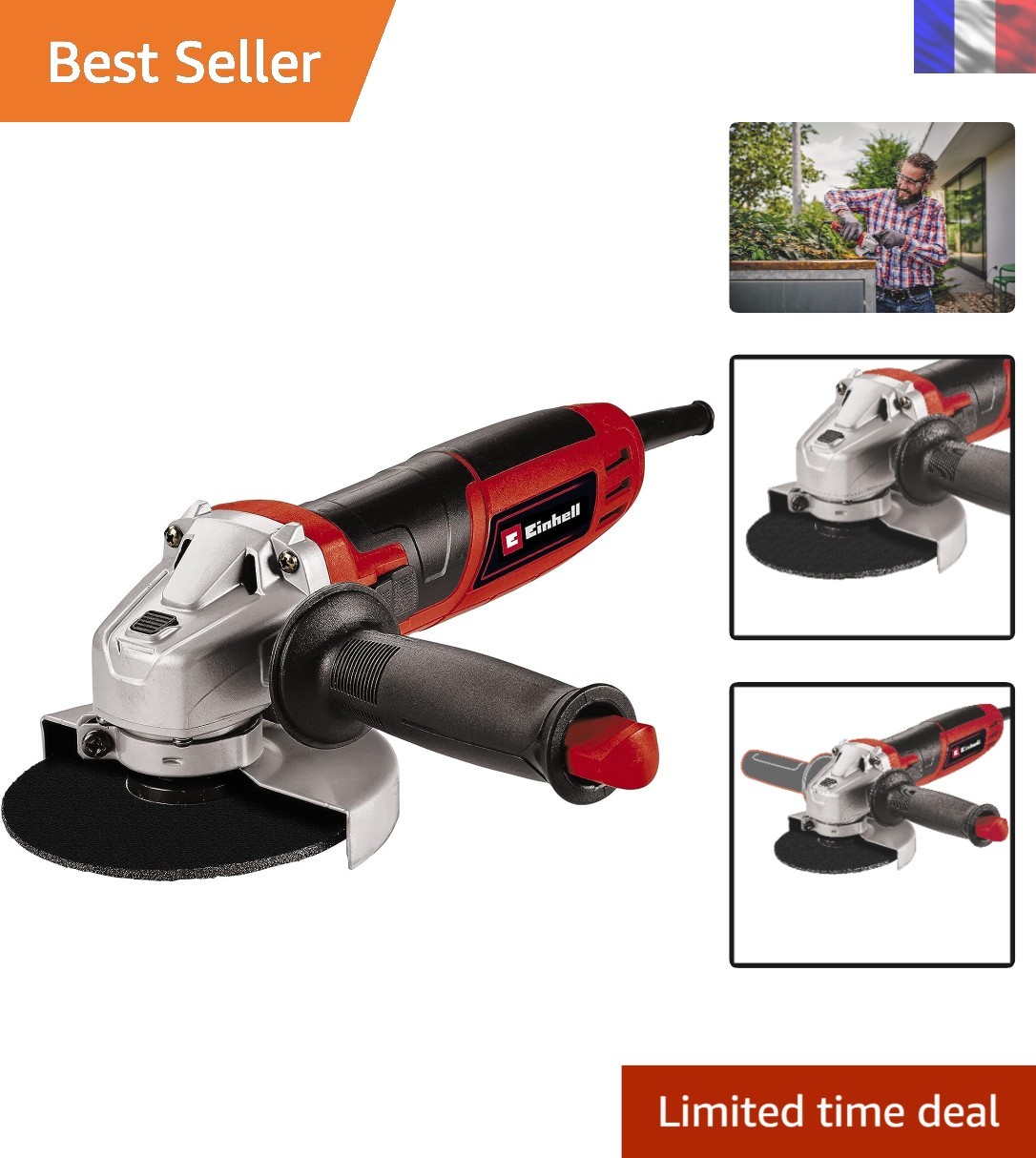 Meuleuse d'angle Einhell de 115mm et 750W pour vos travaux de meulage