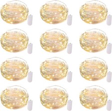 12 Pack LED Fairy Lights Battery Operated String Lights - 7ft 20LED
