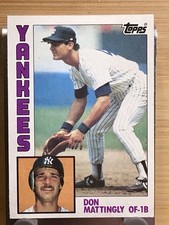 1984 Topps Don Mattingly Rookie RC #8 New York Yankees